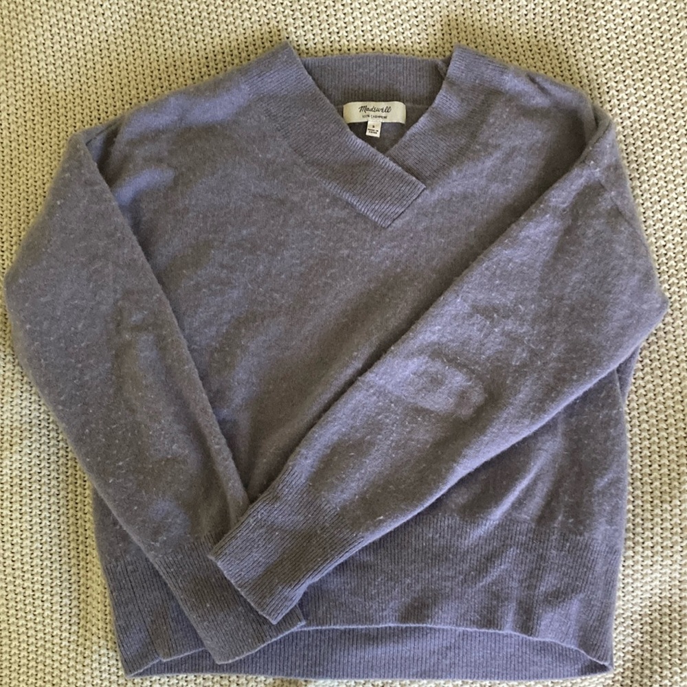 Madewell Women's Lavender Cashmere Sweater